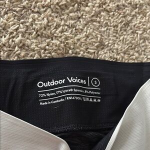 Outdoor Voices Monochrome Activewear Top